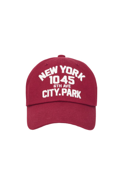 NEW YORK CITY PARK BALL CAP BURGUNDY