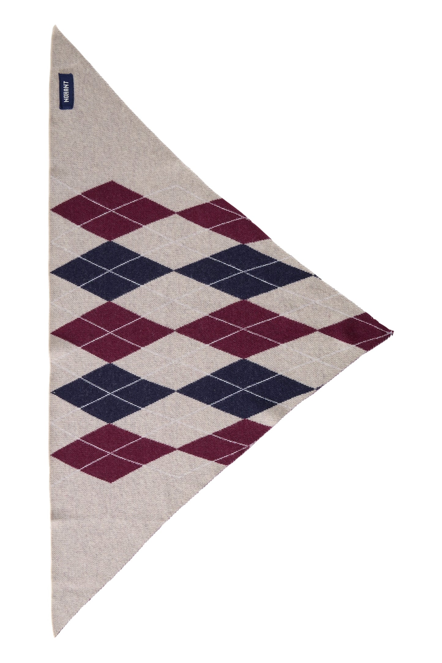 ARGYLE PREPPY MINI SCARF BEIGE