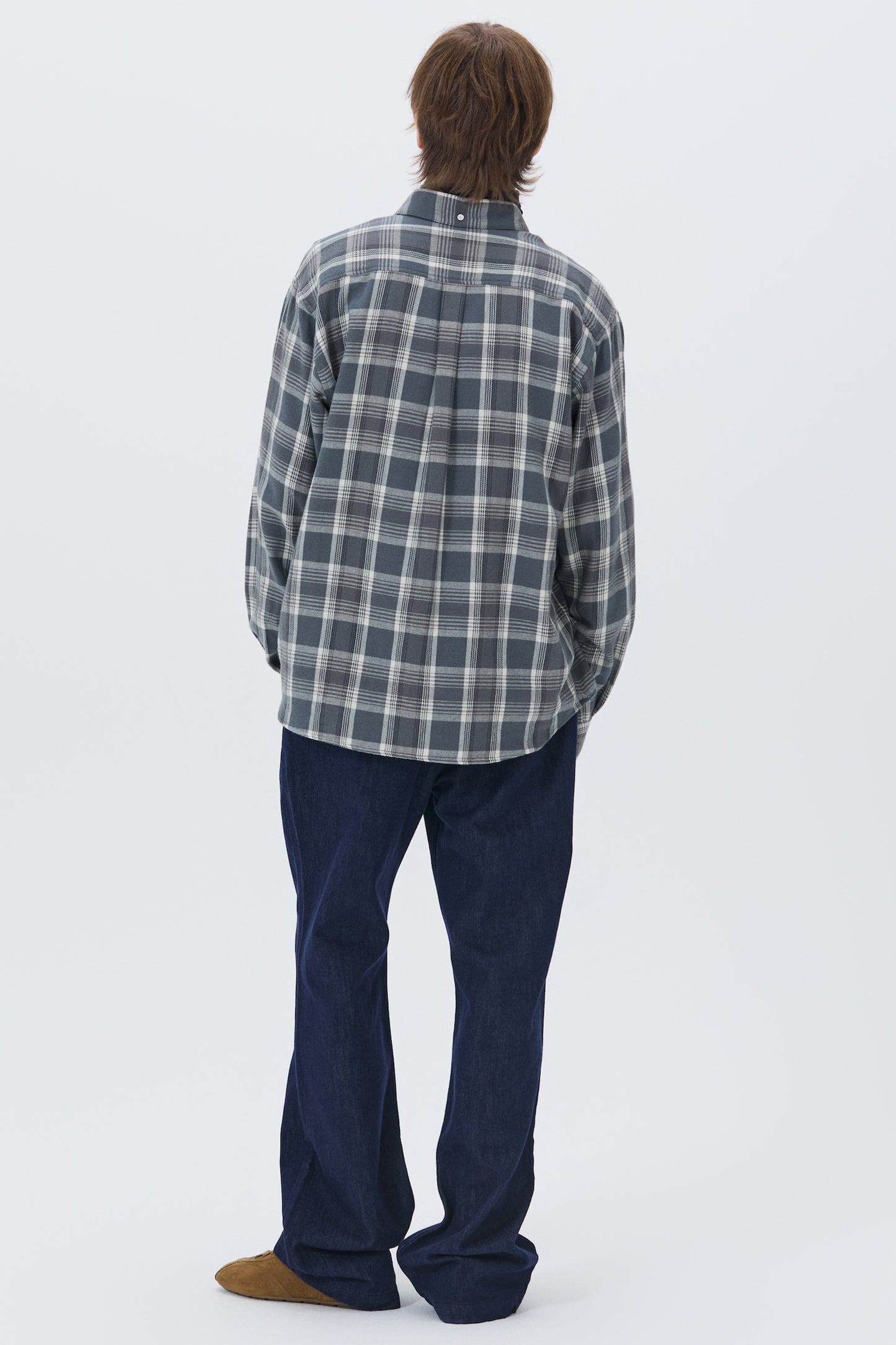 WESTERN CHECK SHIRT GRAY