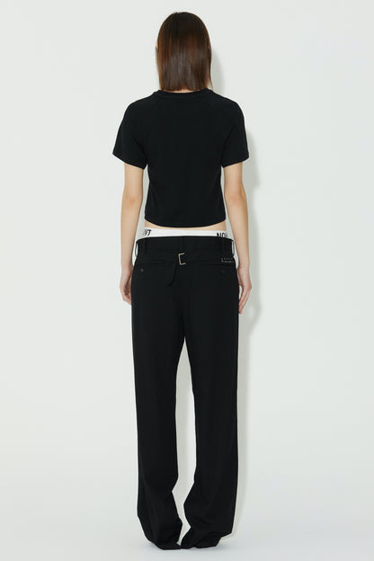 LONELY/LOVELY BABY T SHIRT BLACK