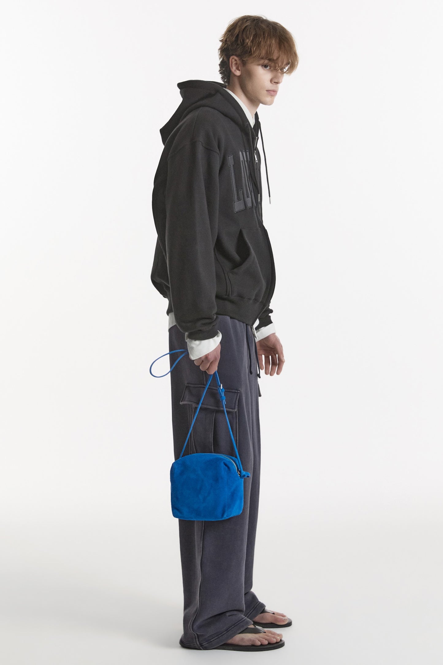 WASHED CARGO SWEAT PANTS NAVY