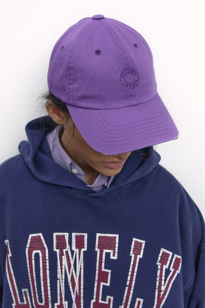 BACK PIXEL LOGO BALL CAP PURPLE