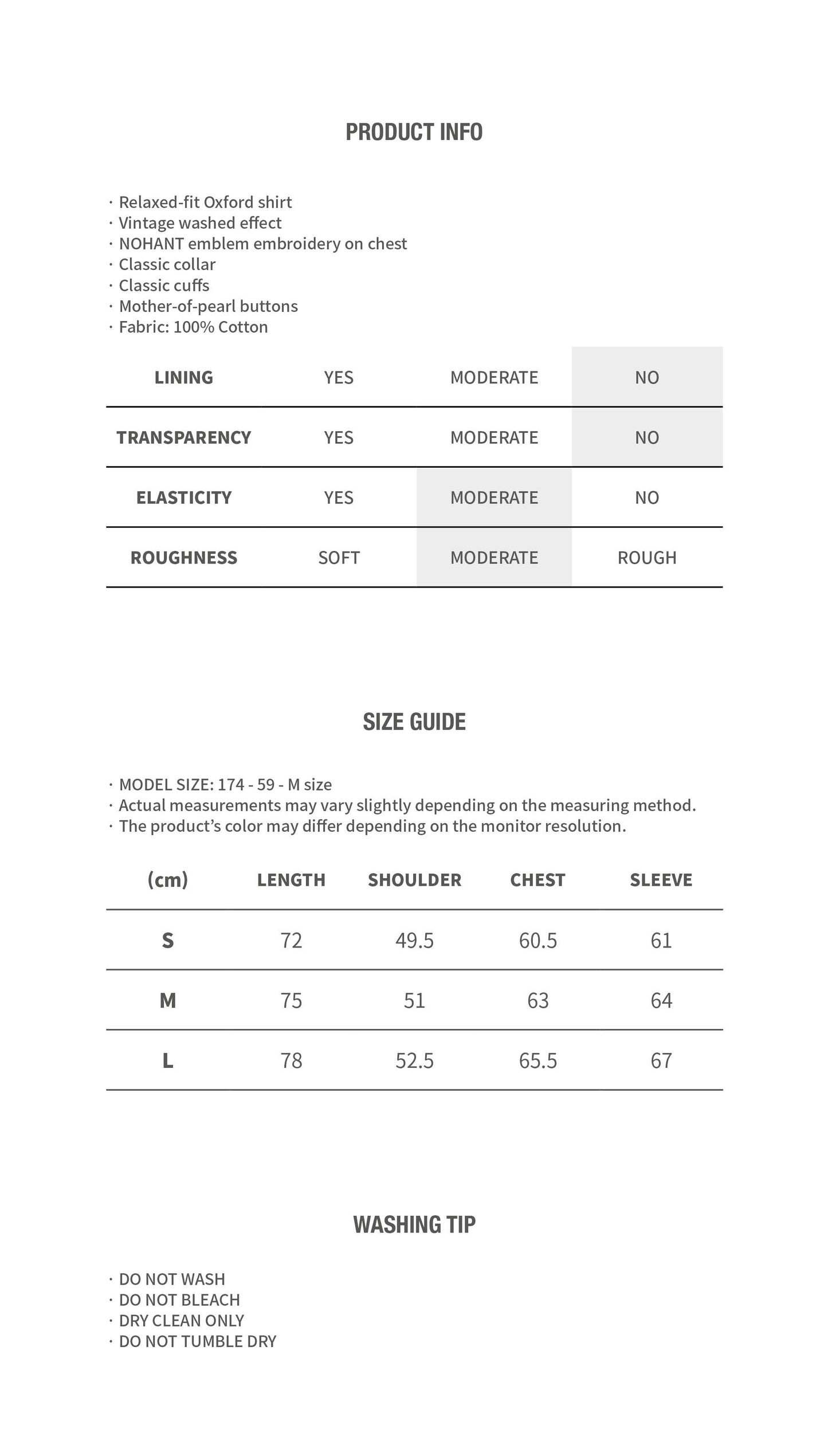 WASHED OXFORD SHIRT BROWN