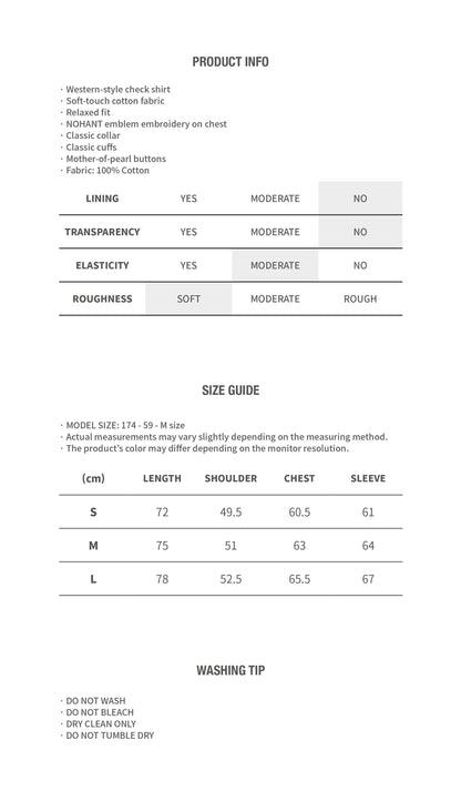 WESTERN CHECK SHIRT RED