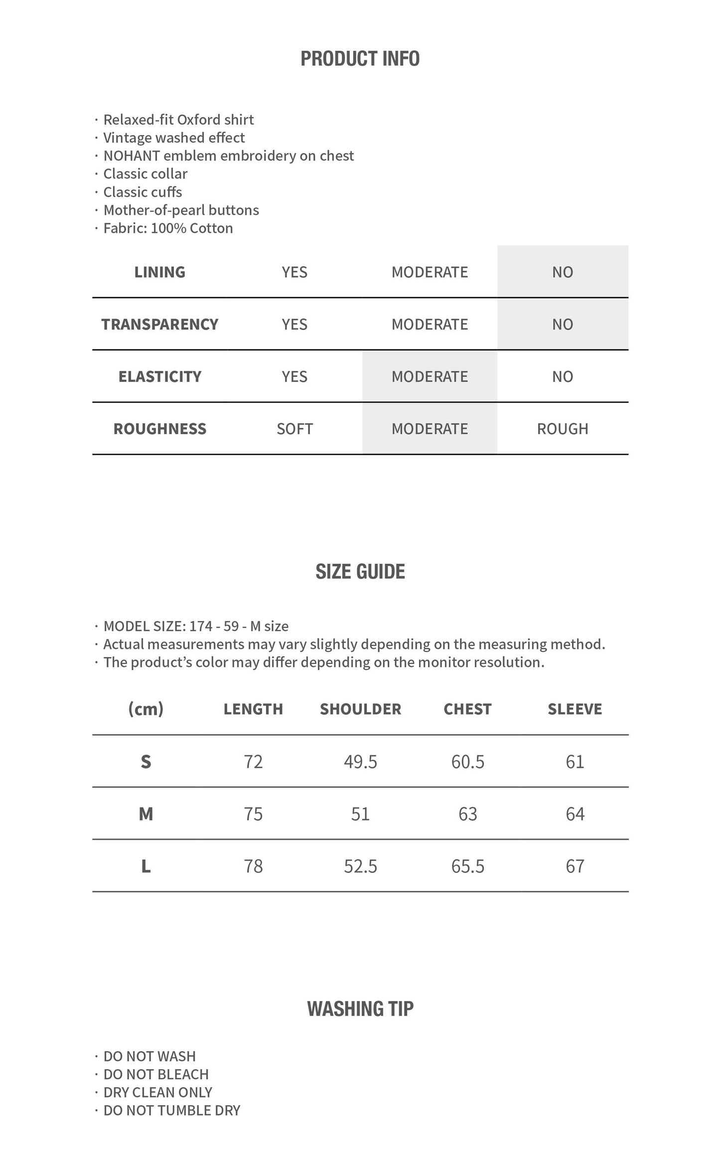 WASHED OXFORD SHIRT BROWN