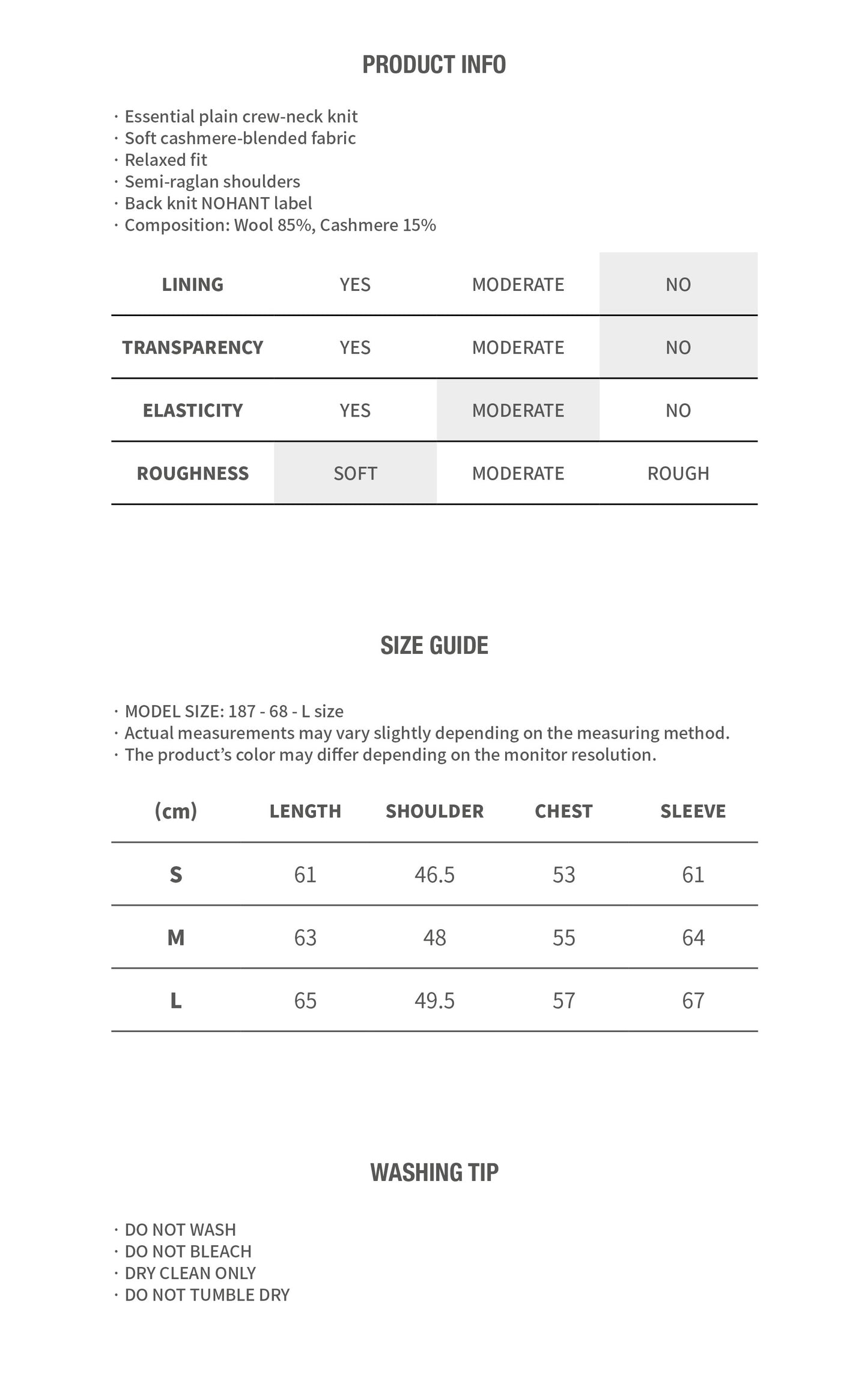 ESSENTIAL CASHMERE KNIT SWEATER BLUE