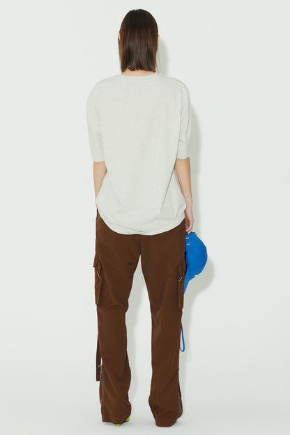 LONELY/LOVELY SHORT SLEEVE T SHIRT OATMEAL BLUE