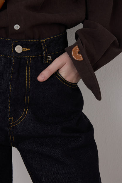 WIRE OXFORD SHIRT BROWN