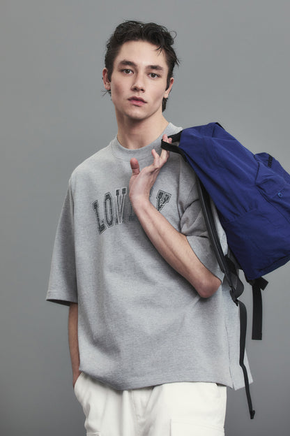 LONELY/LOVELY STRUCTURED T-SHIRT GRAY