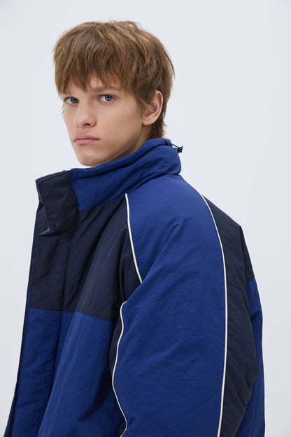 COLOR BLOCK PADDING JUMPER BLUE