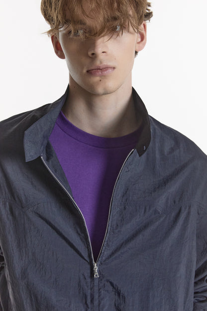 LIGHT STAND-COLLAR BLOUSON NAVY