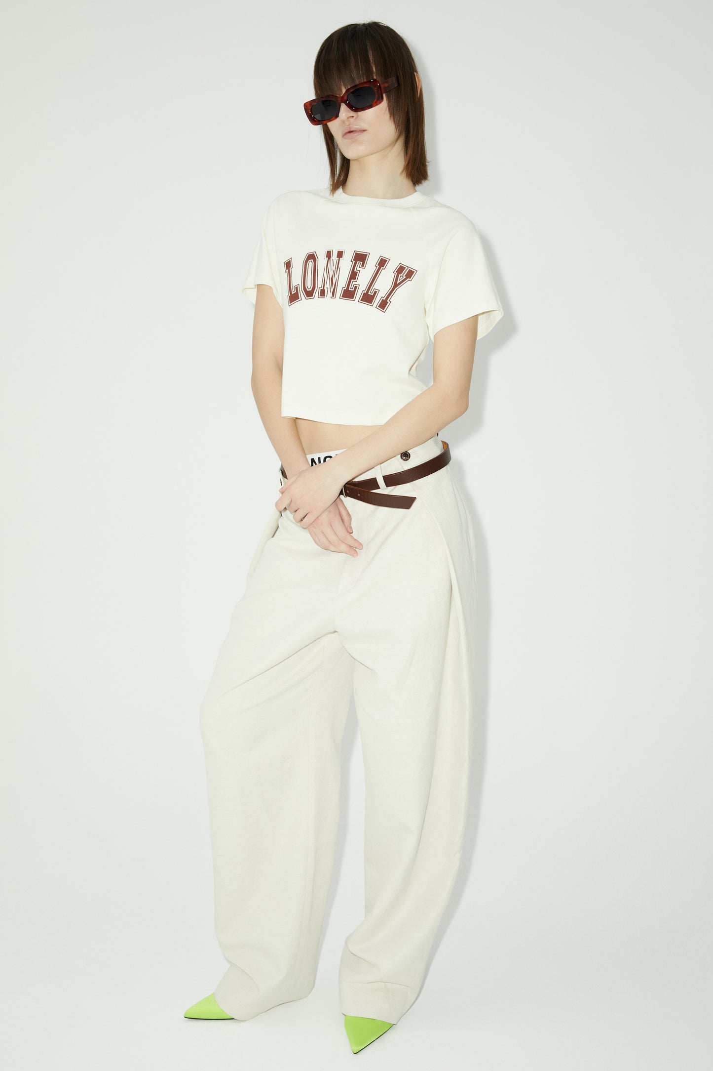 LONELY/LOVELY BABY T SHIRT CREAM