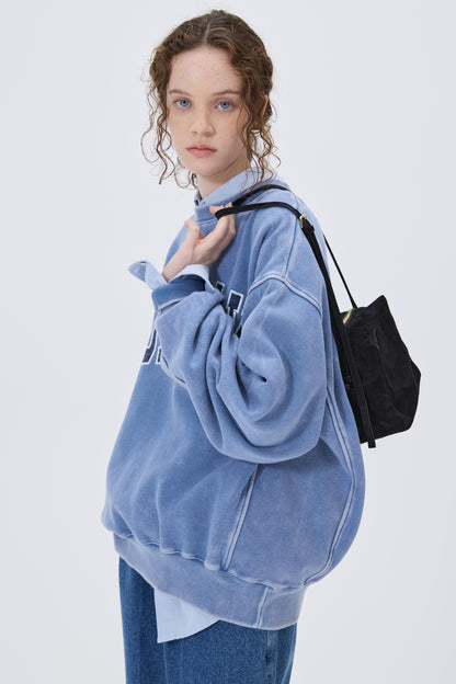 SUEDE PICNIC BAG BLACK