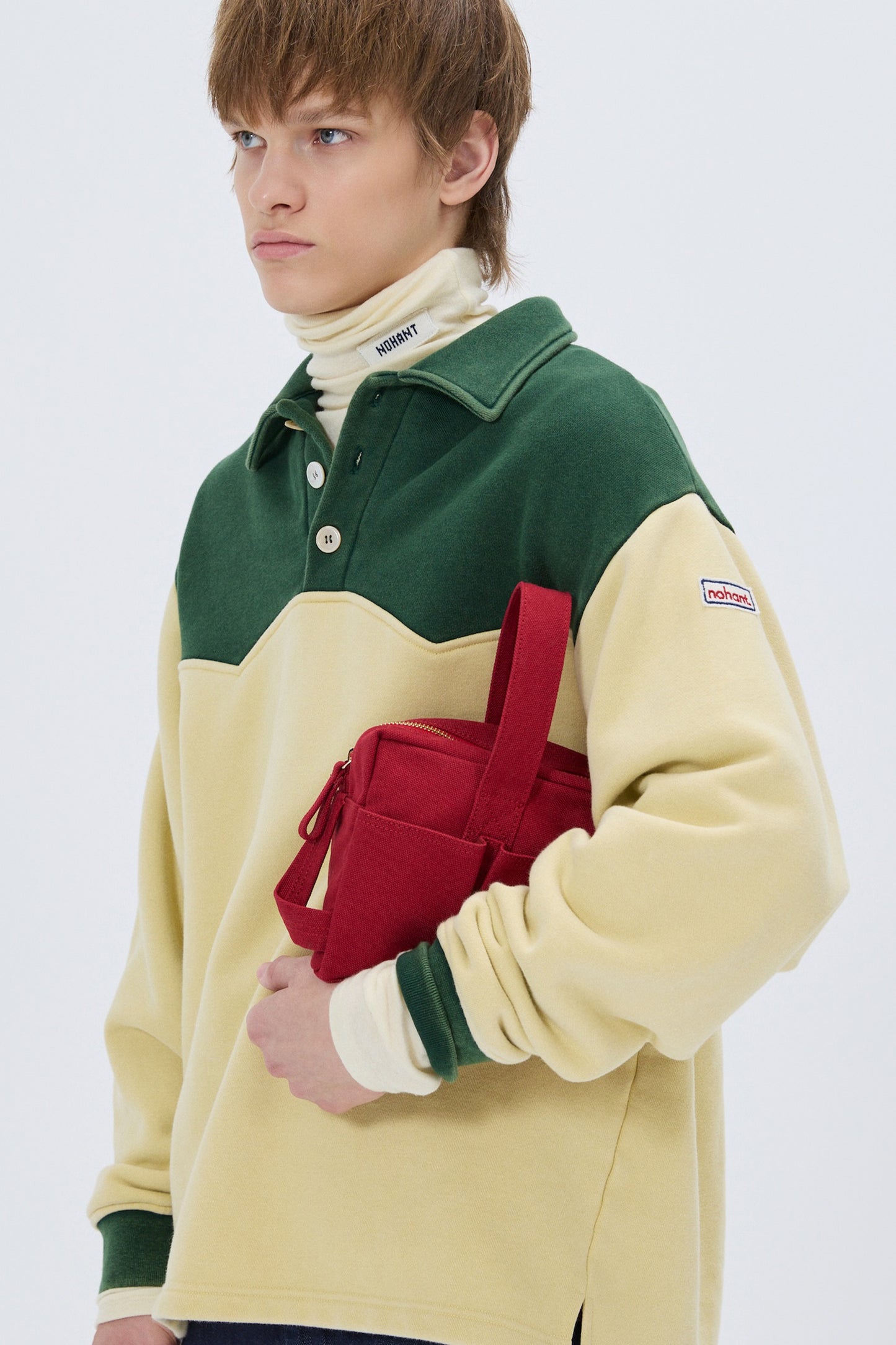 WESTERN COLOR BLOCK SWEATSHIRT GREEN