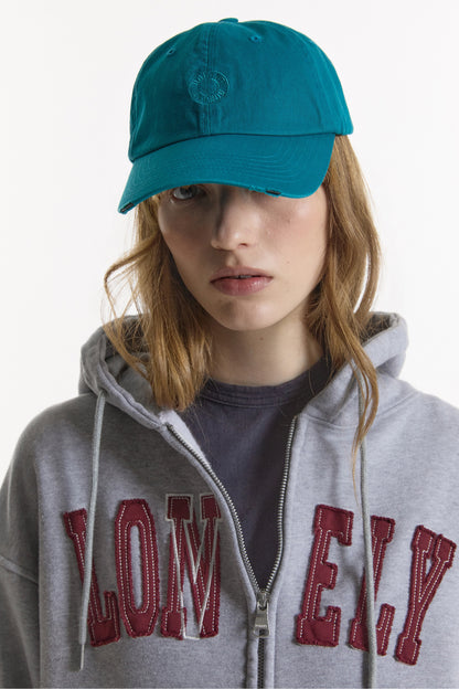 BACK PIXEL LOGO BALL CAP TEAL GREEN