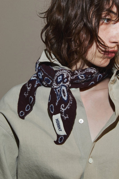 KNIT PAISLEY BANDANA