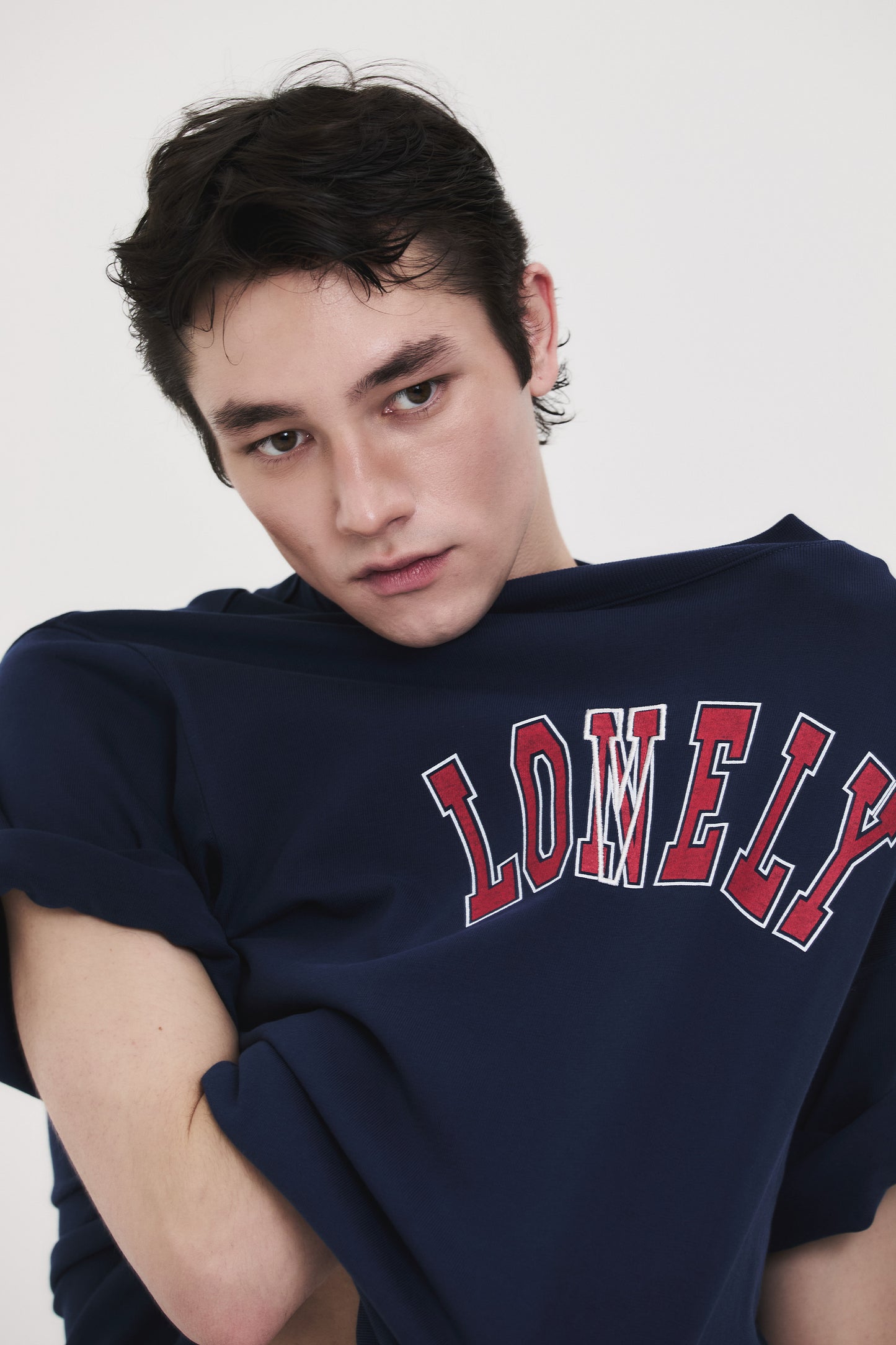 LONELY/LOVELY STRUCTURED T-SHIRT NAVY