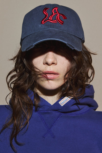 RETRO DAILY HOODIE BLUE