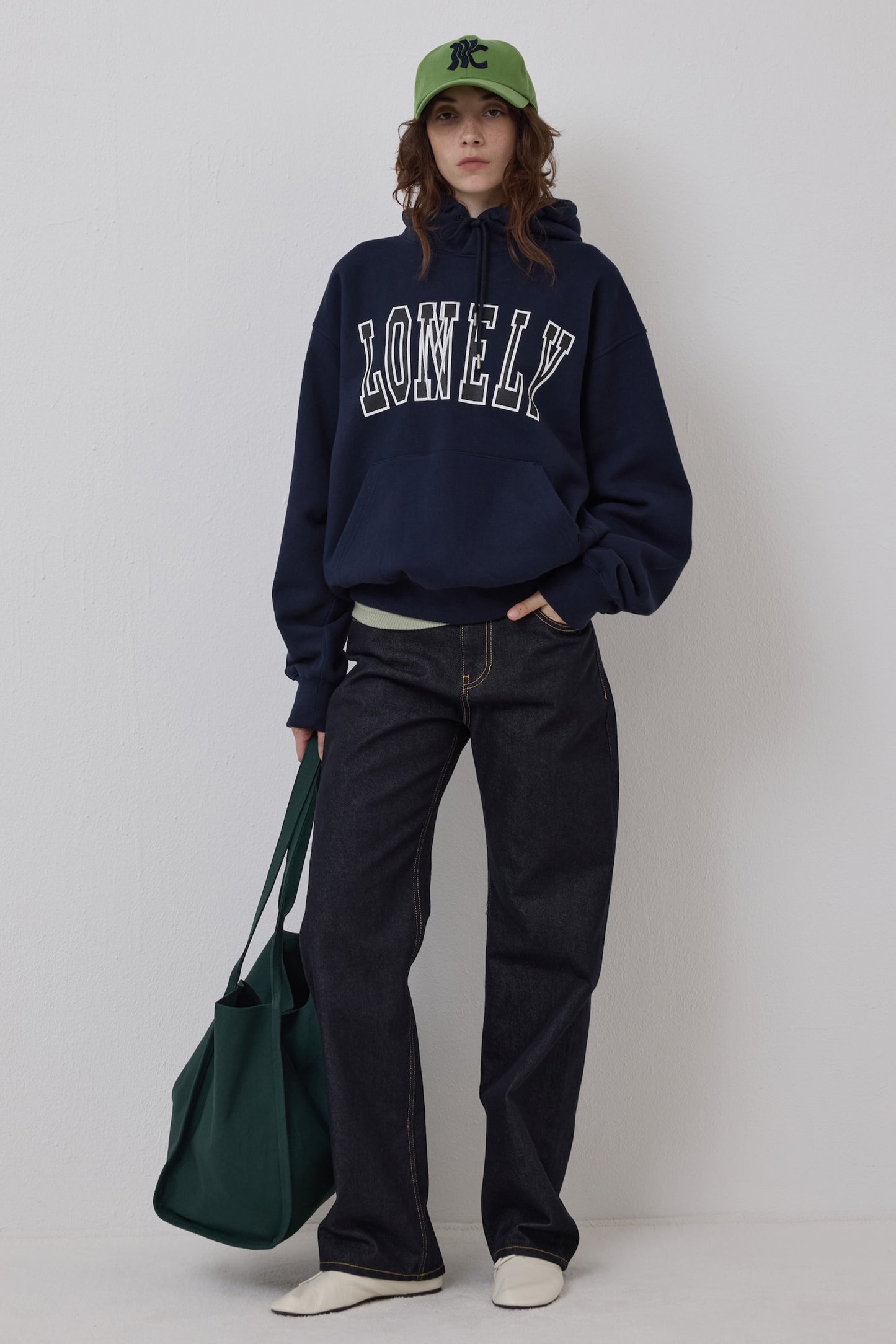 EASY UNIFORM DENIM PANTS DARK BLUE(WOMEN'S)