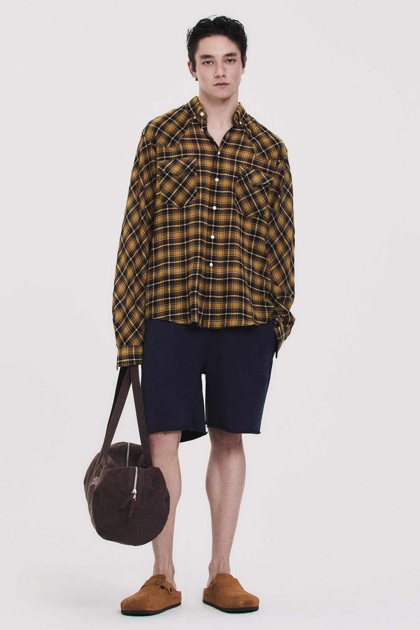 CANVAS DUFFEL BAG BROWN