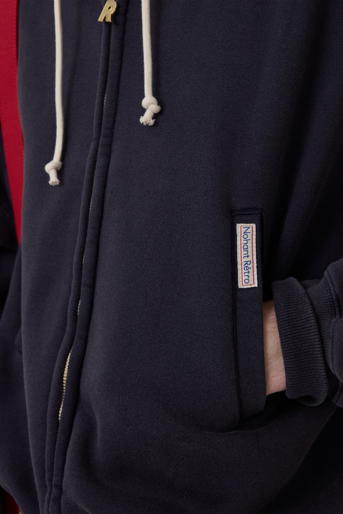 RETRO DAILY HOODIE ZIP-UP NAVY