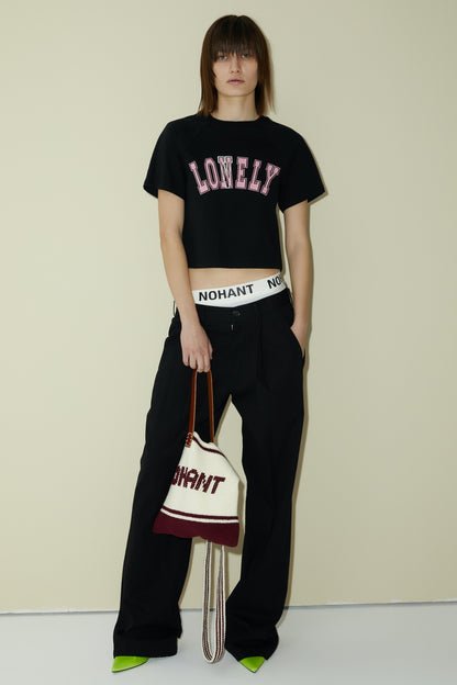 LONELY/LOVELY BABY T SHIRT BLACK