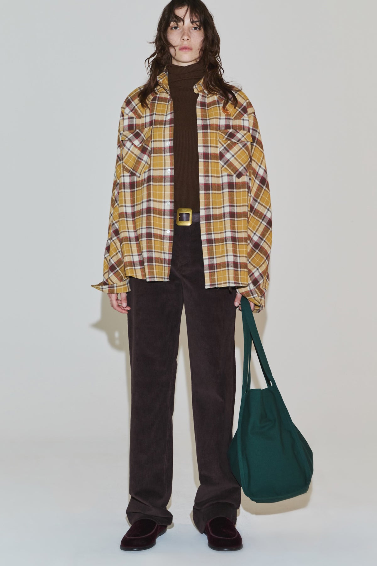 EASY UNIFORM CORDUROY PANTS BROWN(WOMEN'S)-COMING SOON