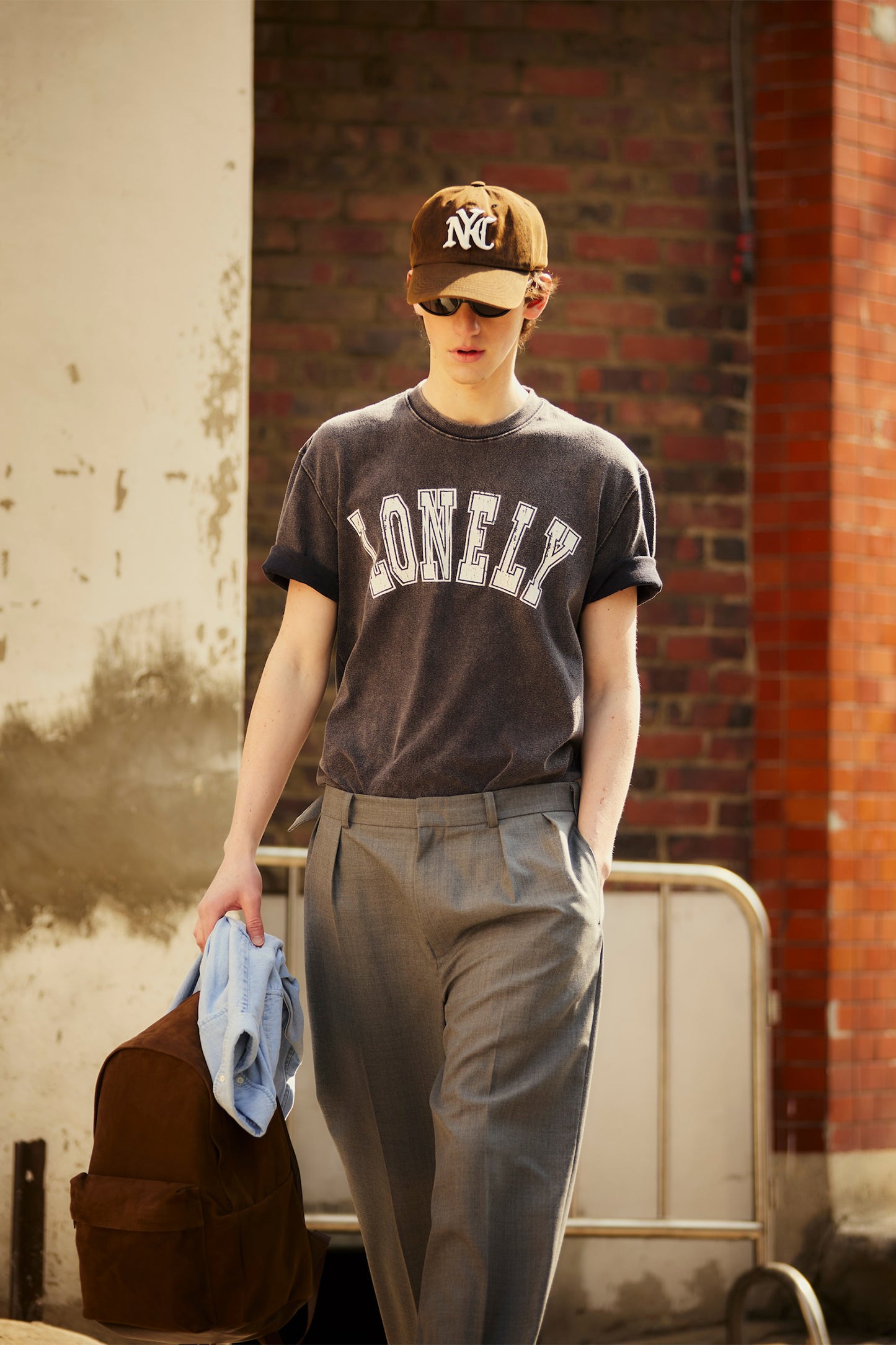 NYC SALT WASHING BALL CAP BROWN