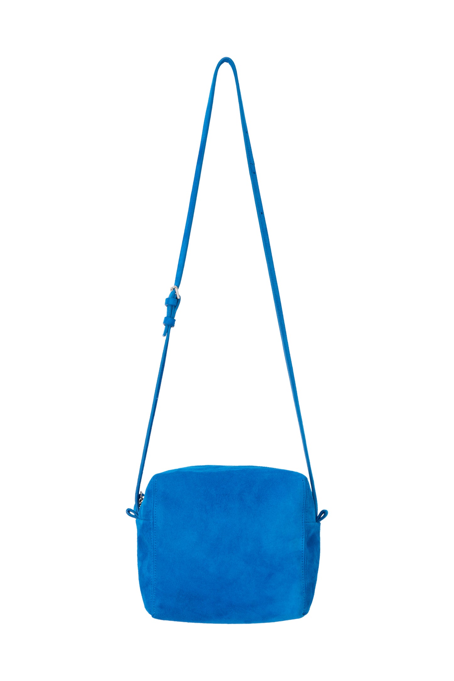 SUEDE PICNIC BAG BLUE