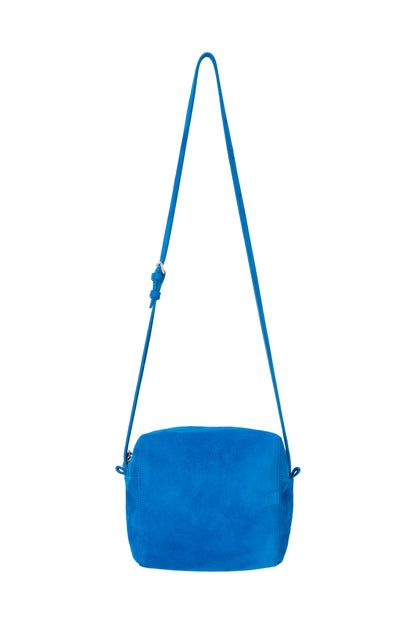 SUEDE PICNIC BAG BLUE