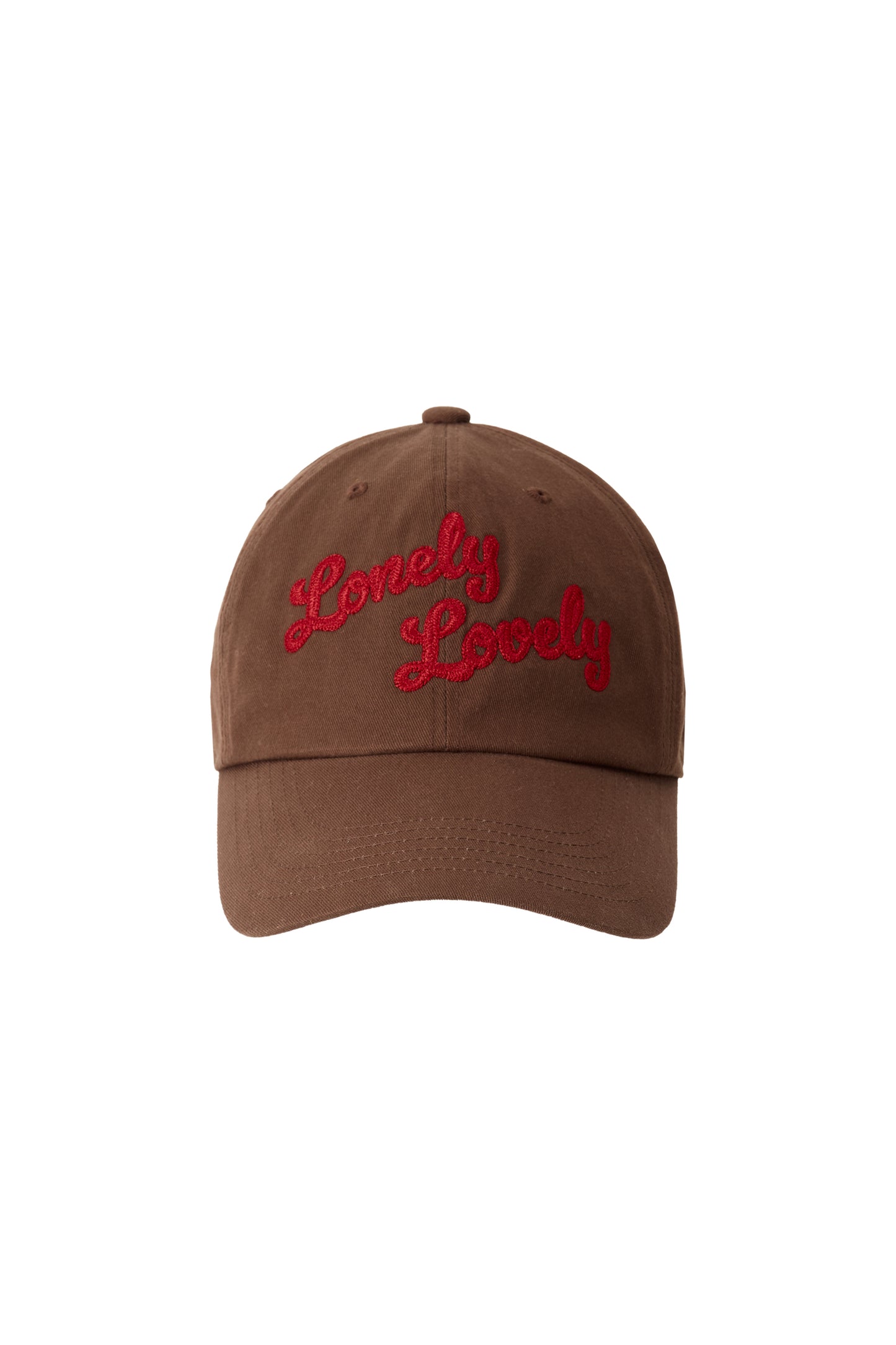 LNLV CURSIVE LOGO BALL CAP BROWN