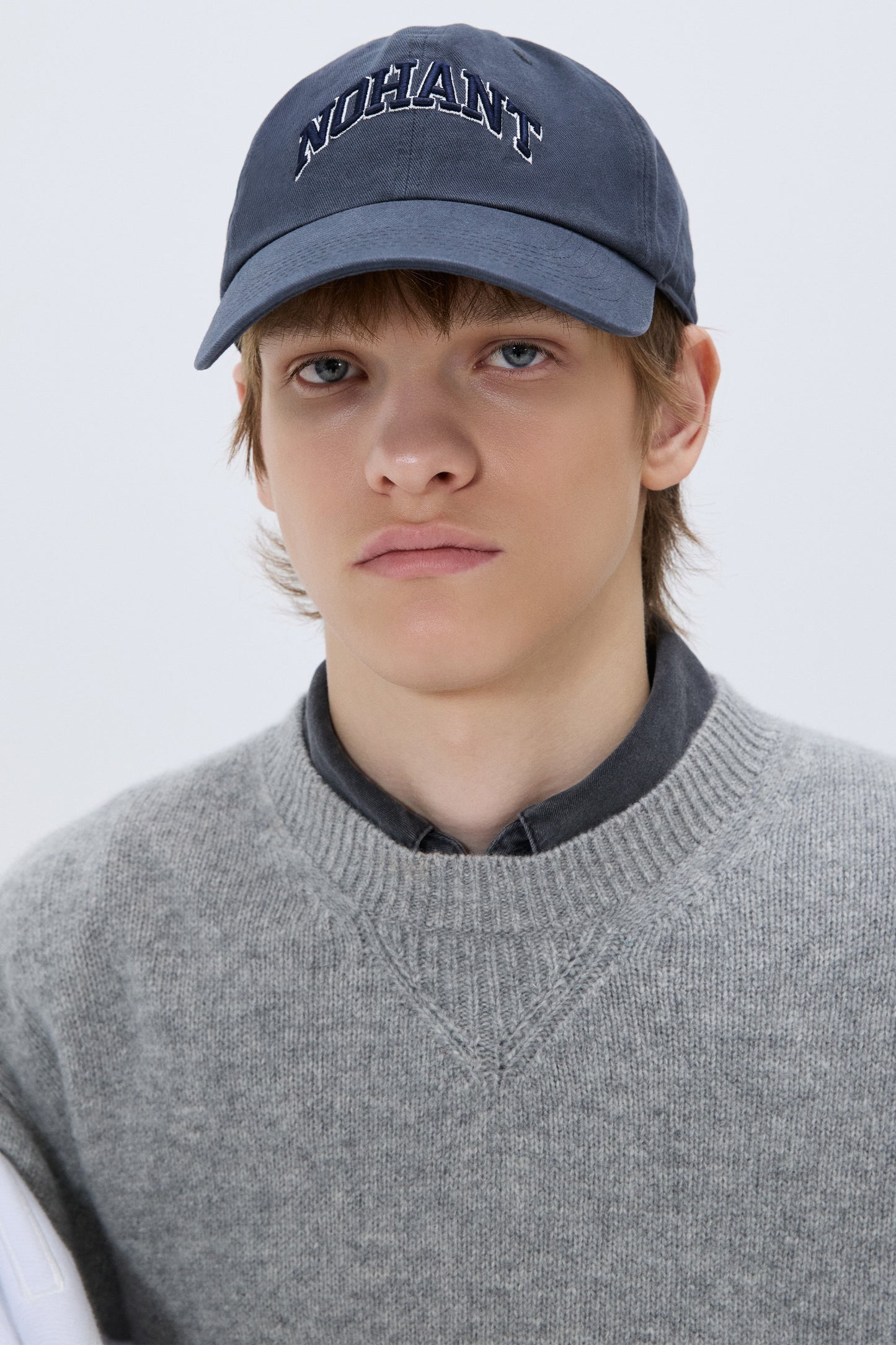 ESSENTIAL CASHMERE KNIT SWEATER GRAY