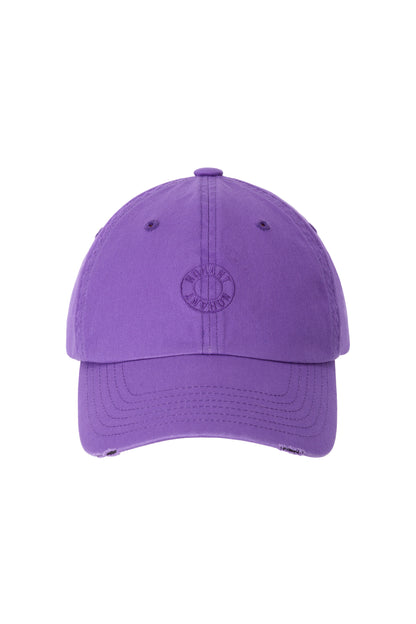 BACK PIXEL LOGO BALL CAP PURPLE