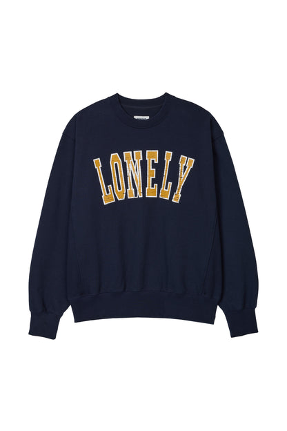 LONELY/LOVELY CRACK SWEATSHIRT NAVY