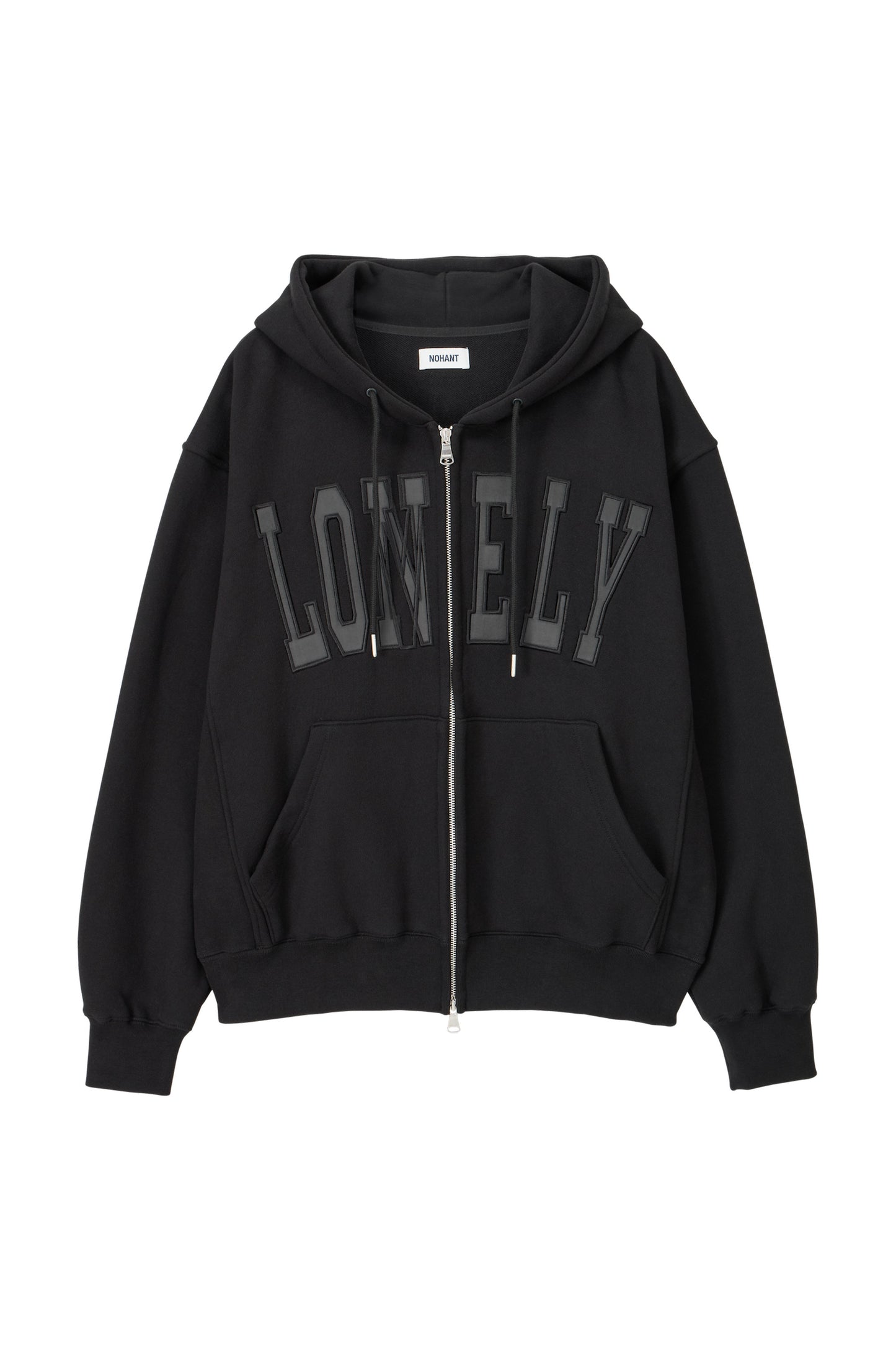 LONELY/LOVELY HOODIE ZIP-UP BLACK