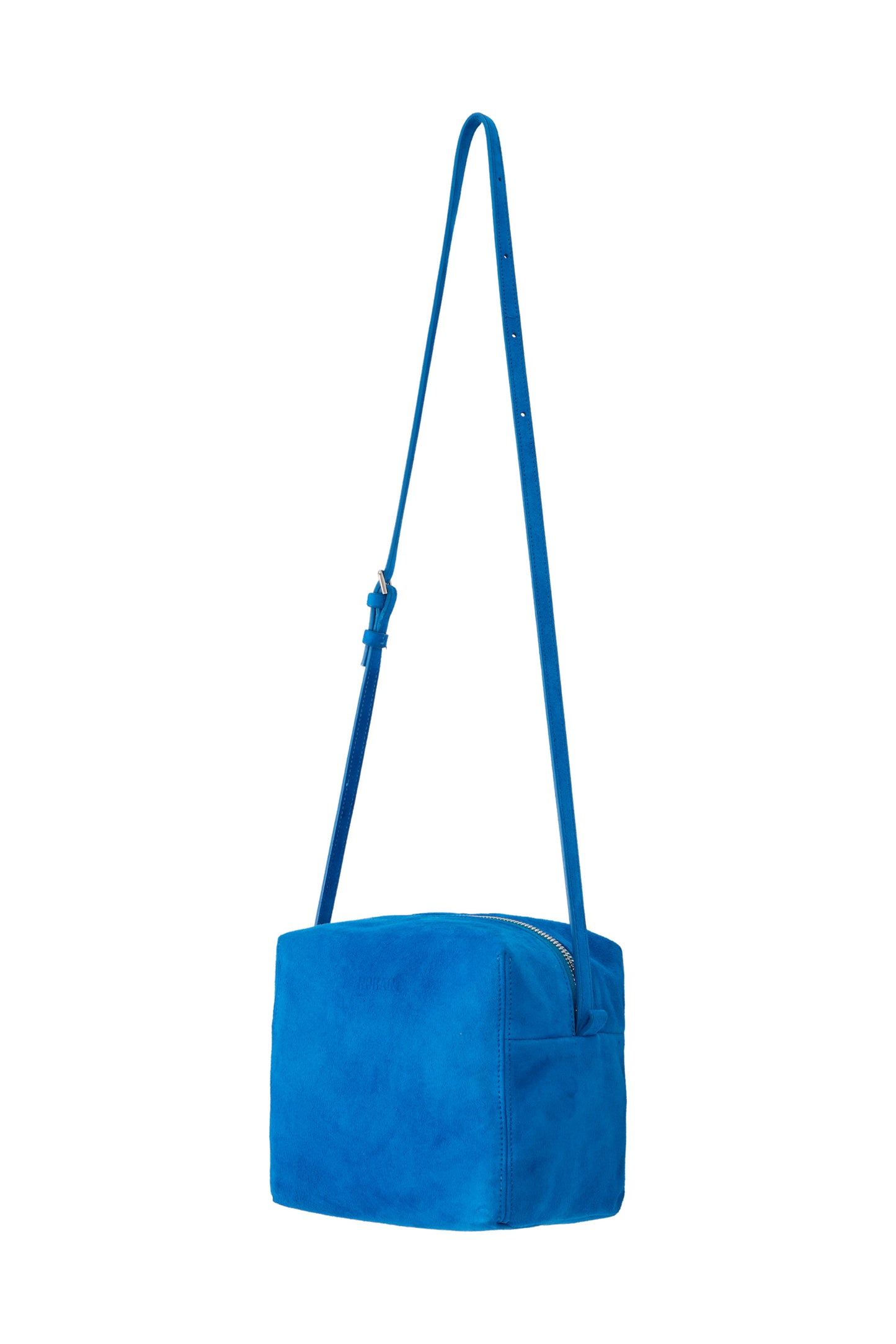 SUEDE PICNIC BAG BLUE
