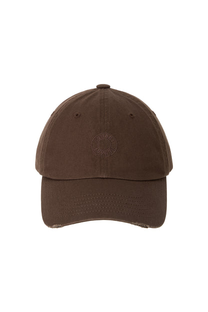 BACK PIXEL LOGO BALL CAP BROWN
