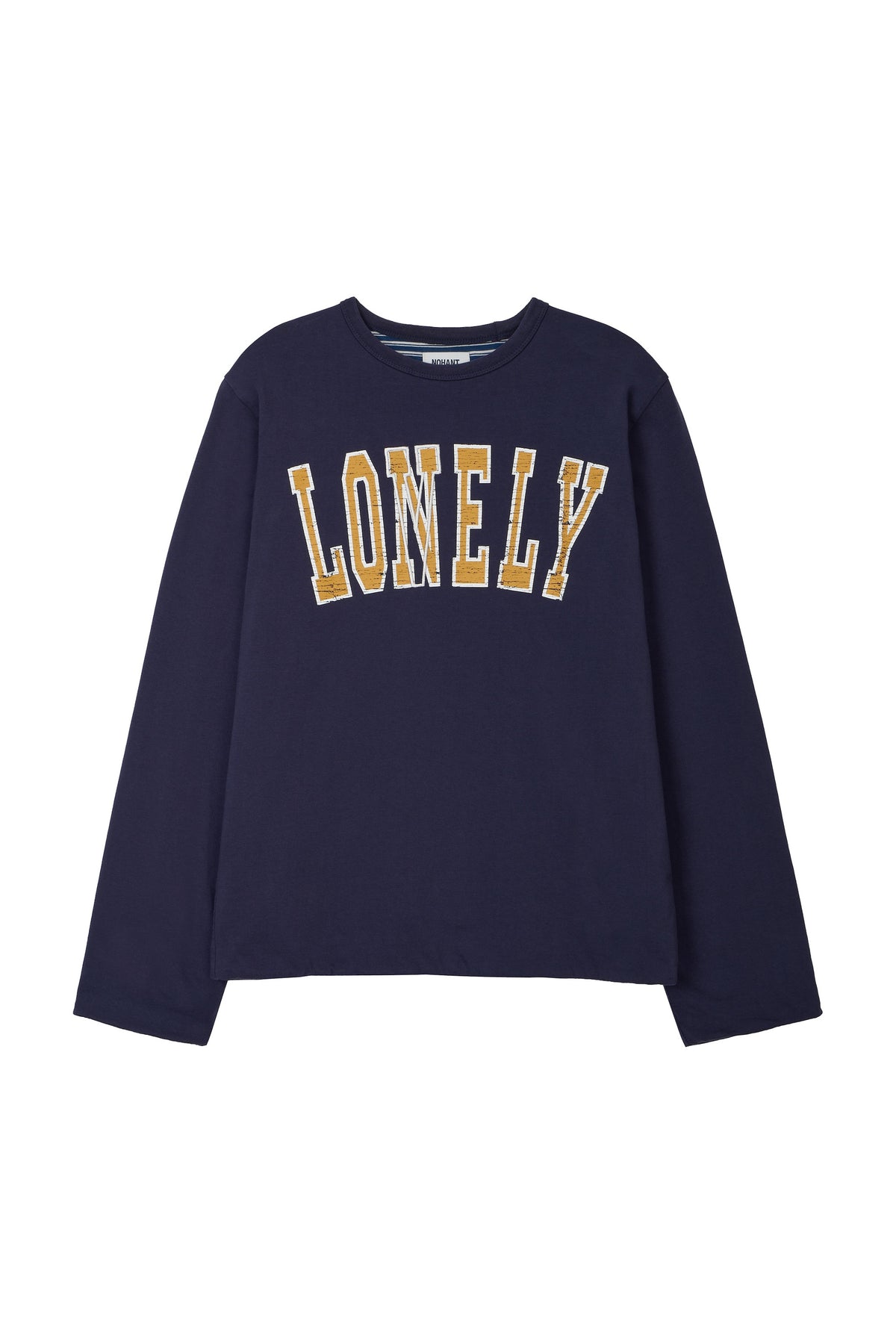 LONELY/LOVELY REVERSIBLE LONG SLEEVE T-SHIRT NAVY