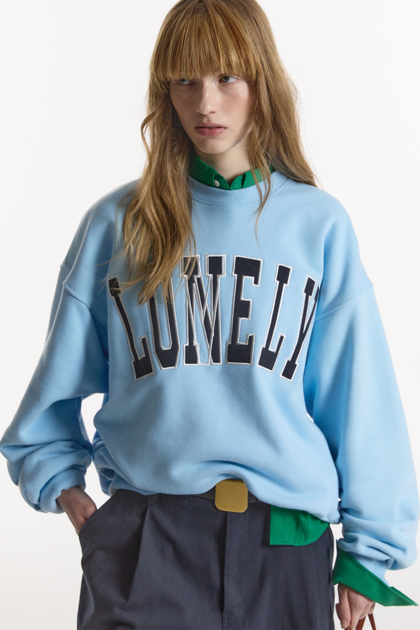 LONELY/LOVELY SWEATSHIRT SKY BLUE