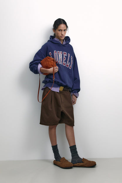 LONELY/LOVELY SALT WASHED HOODIE NAVY
