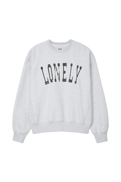 LONELY/LOVELY CRACK SWEATSHIRT ASH GRAY