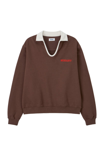 CLASSIC V-NECK SWEATSHIRT BROWN