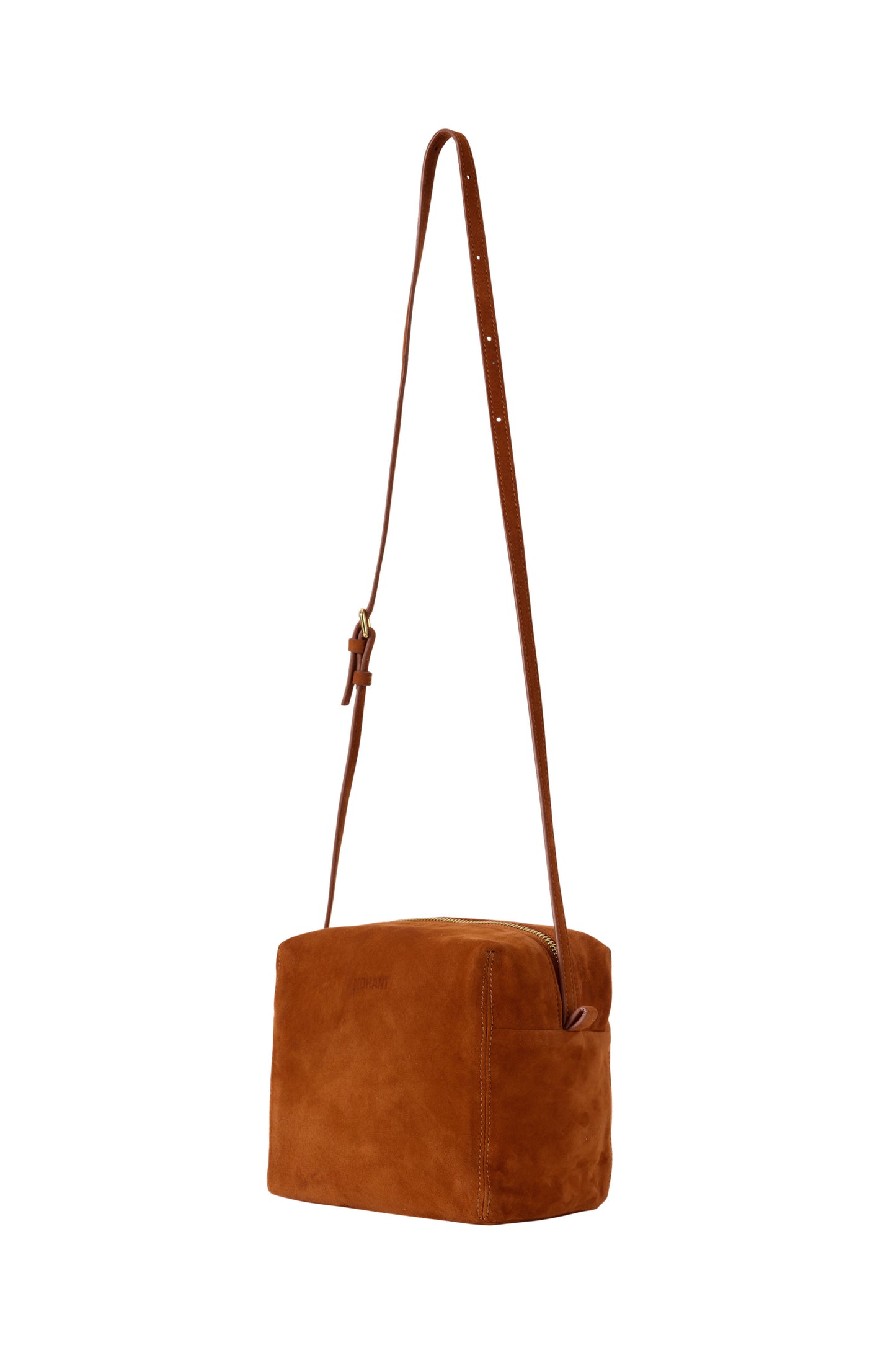 SUEDE PICNIC BAG CAMEL