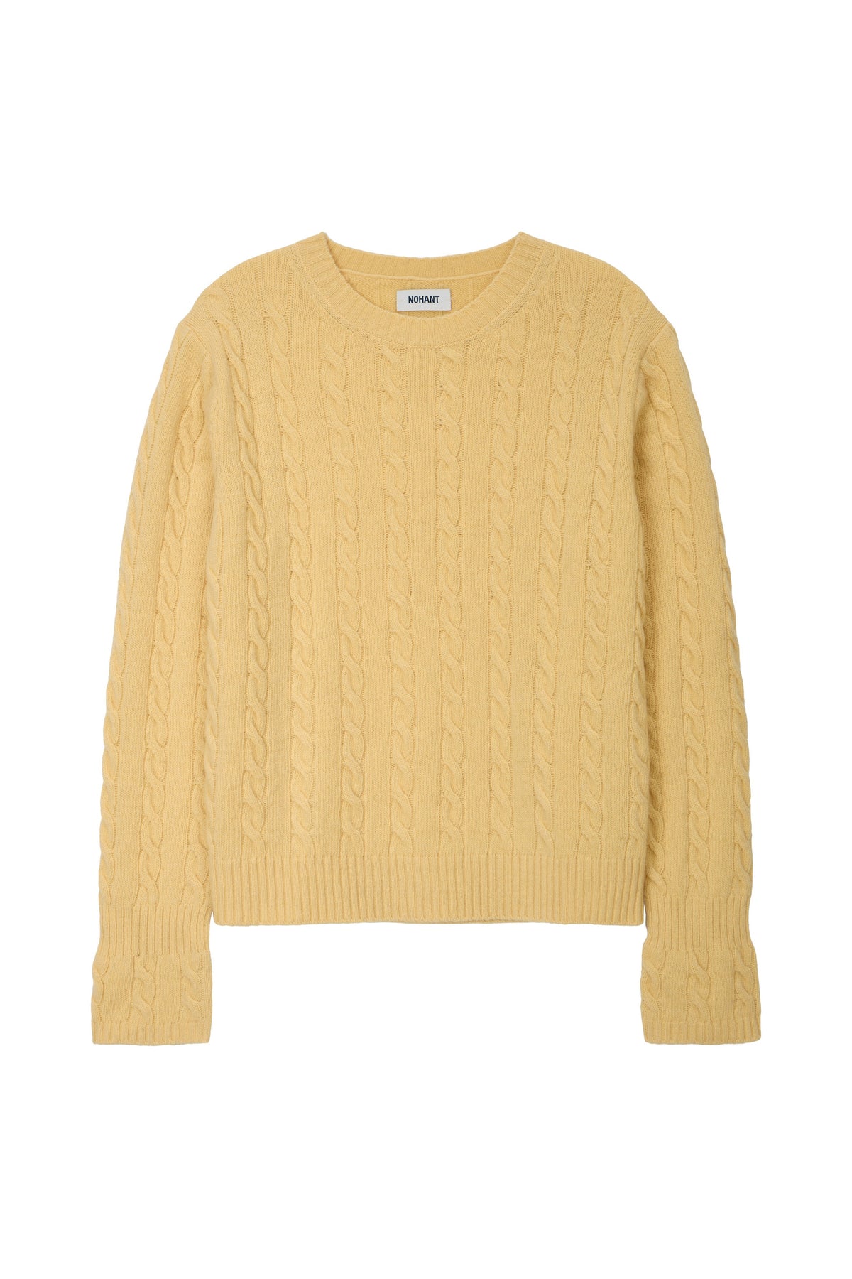 CORSET CUFF CABLE KNIT YELLOW