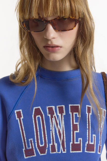 LONELY/LOVELY 90’s WASHED SWEATSHIRT BLUE