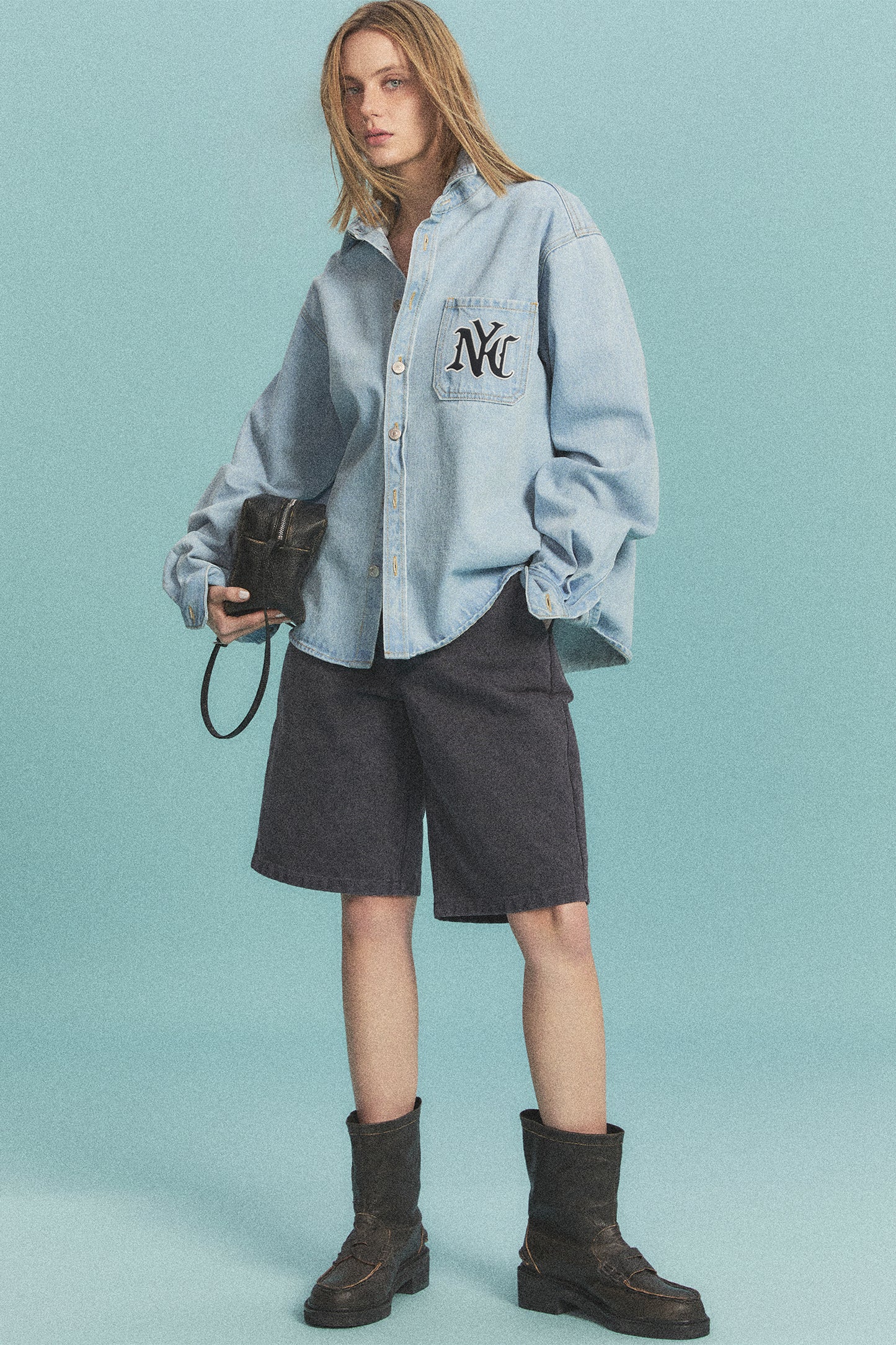 NYC REGULAR FIT WORK SHORTS NAVY