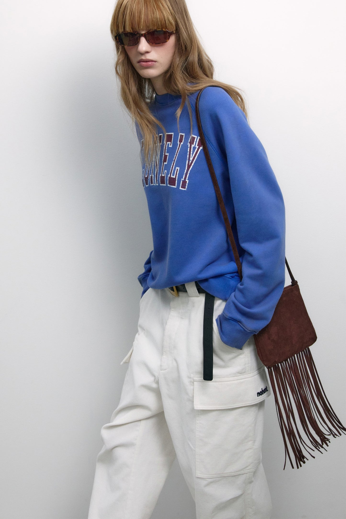 CORDUROY CARGO PANTS WHITE