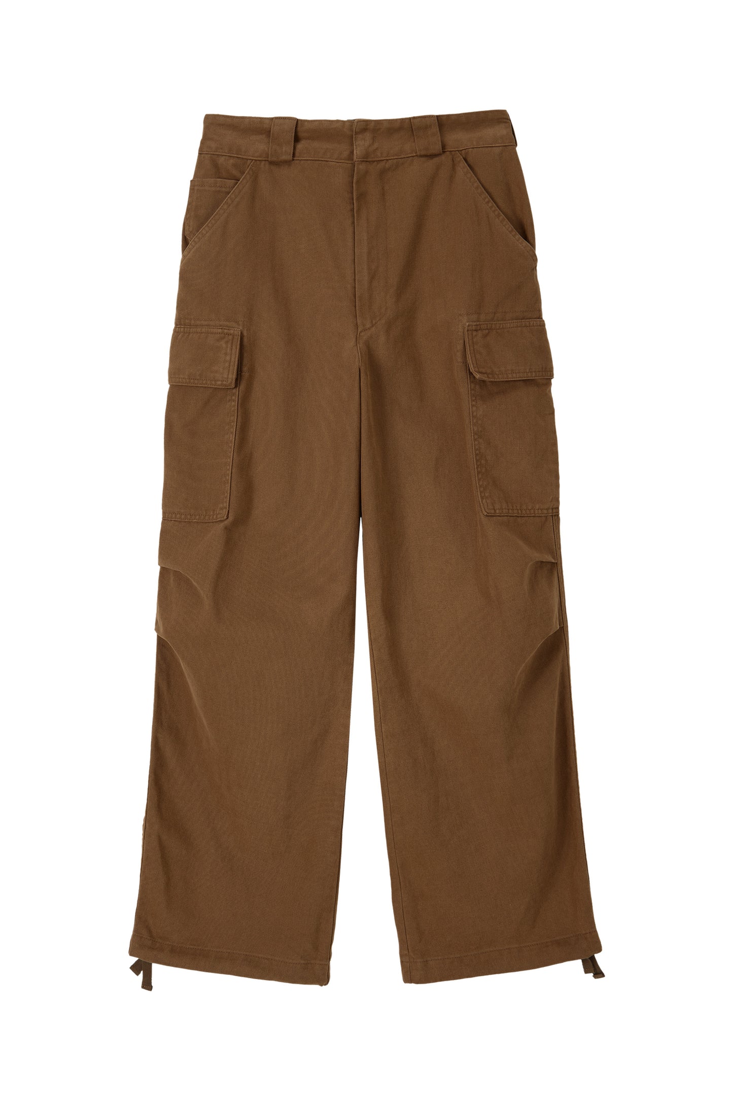WASHED UTILITY CARGO PANTS BROWN