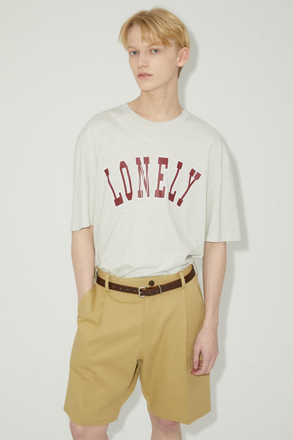 LONELY/LOVELY SHORT SLEEVE T SHIRT OATMEAL