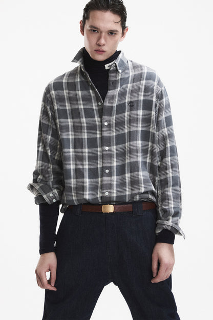 WESTERN CHECK SHIRT GRAY